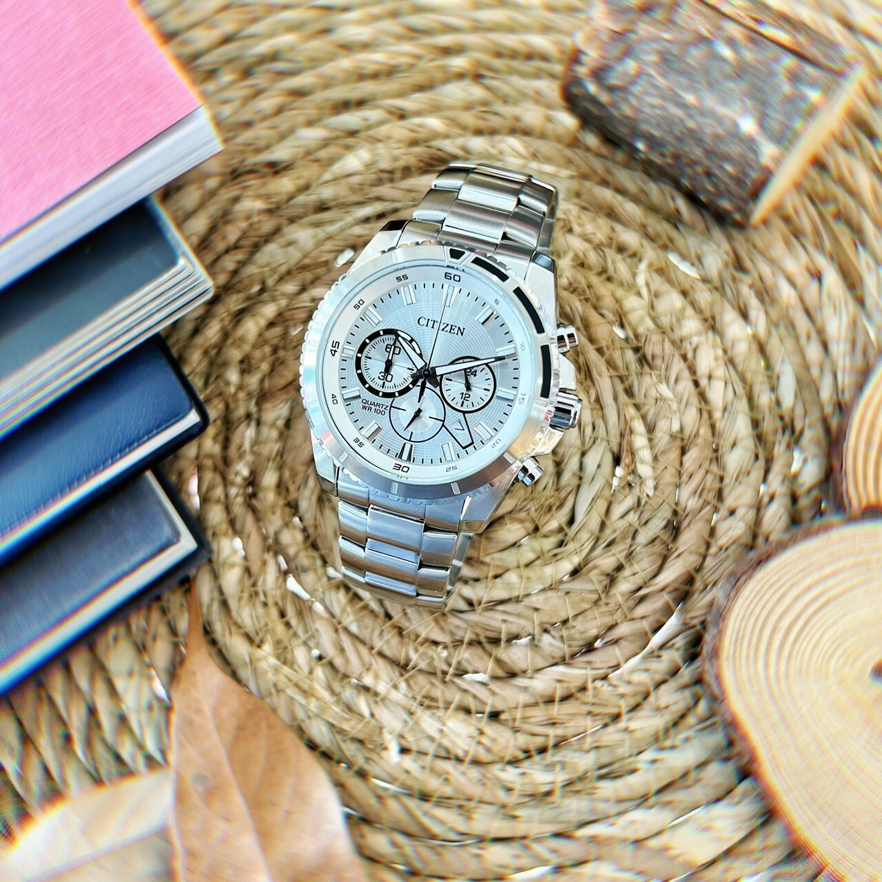 【CITIZEN 星辰】 Chronograph 紳士三眼計時手錶 AN8200-50A 44mm 現代鐘錶