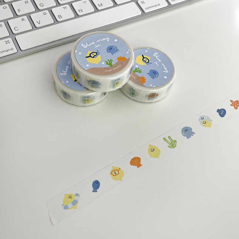 【SecondMorning】blue may 紙膠帶