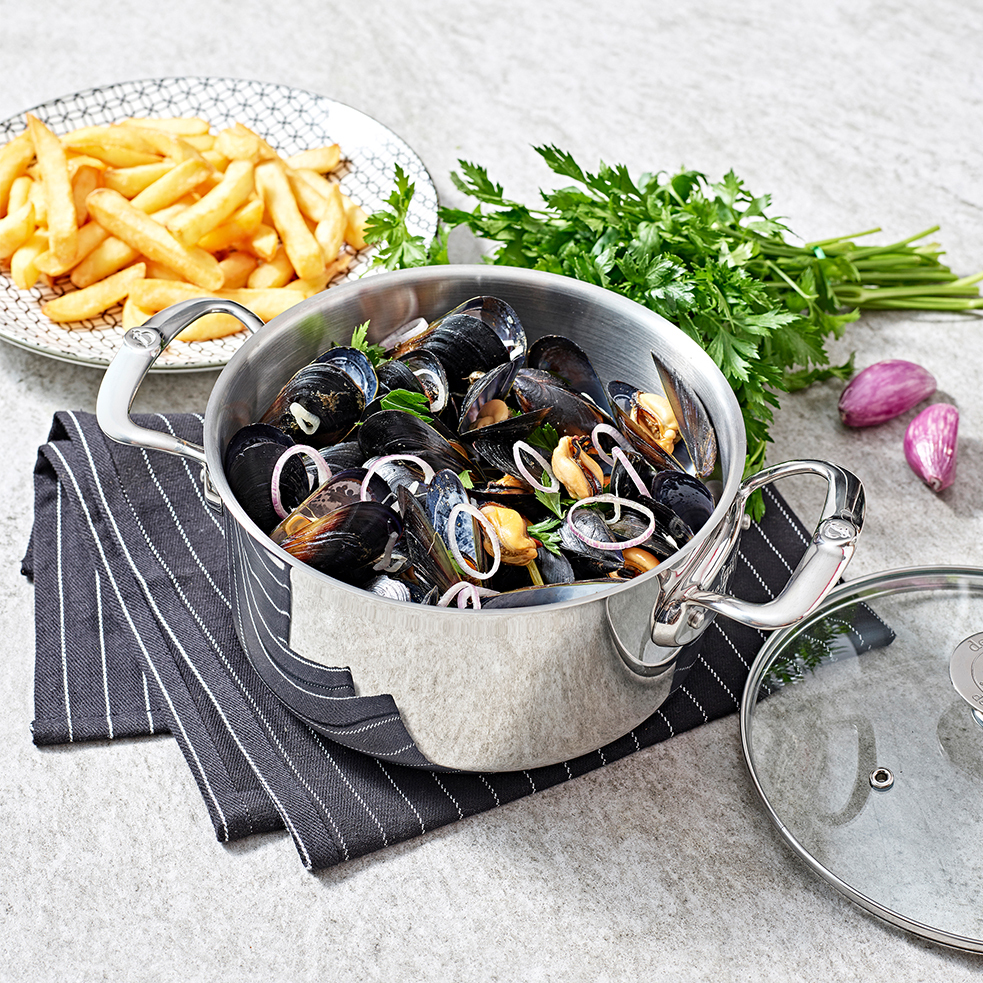 Milady系列 l 不鏽鋼雙耳燉鍋含蓋