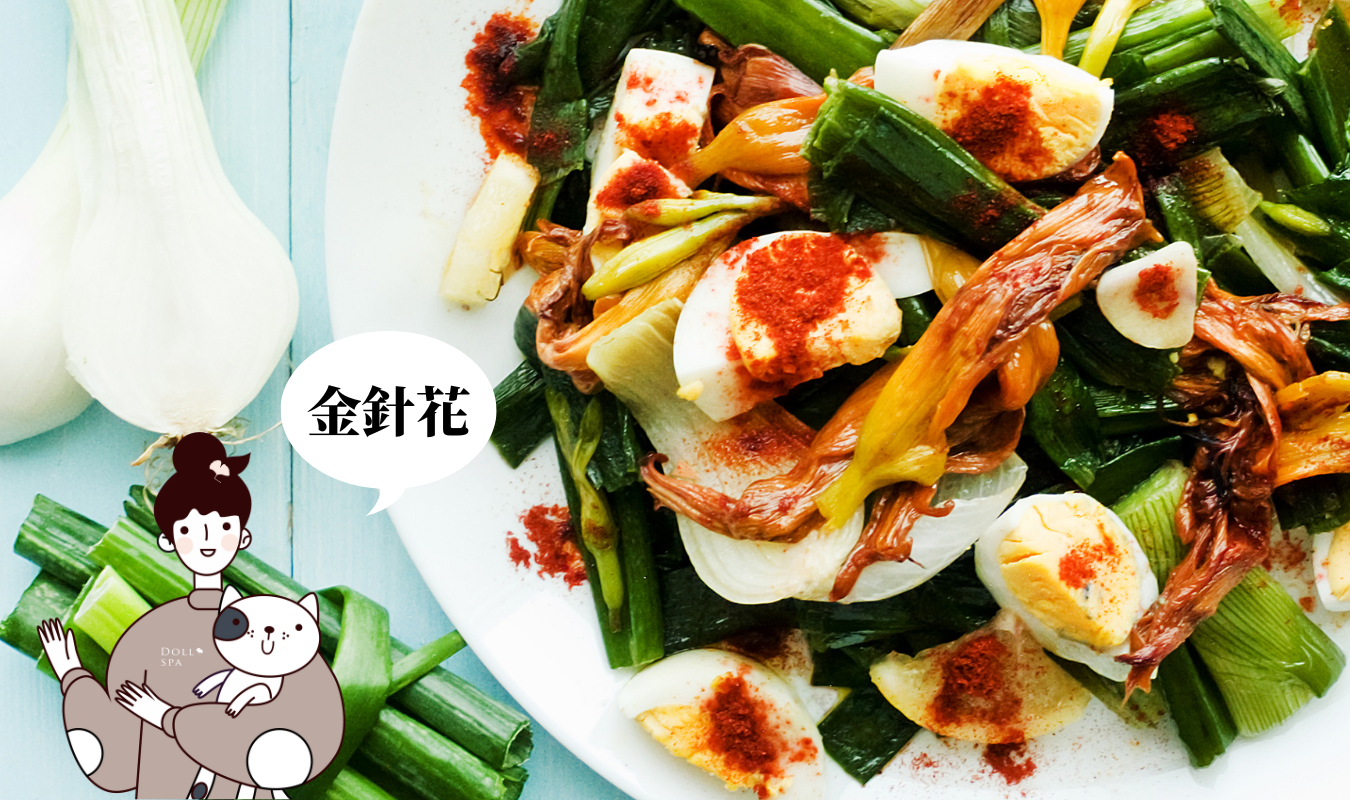 金針花料理｜逗DOLL SPA鐵定好漾血紅素鐵精華飲