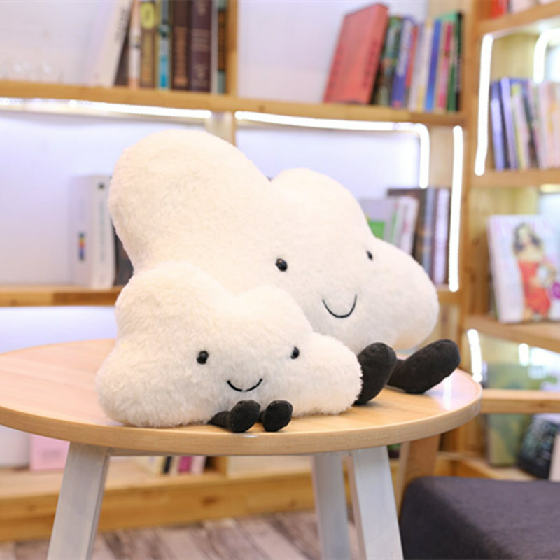 《1759》超Q 好心情 雲朵毛絨抱枕沙發靠墊