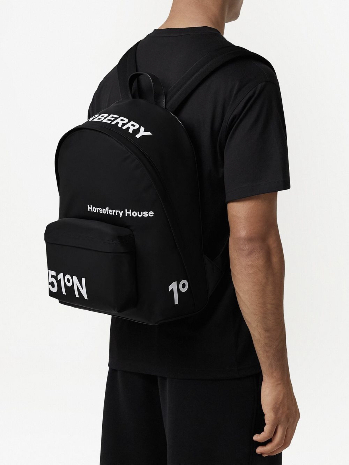 Burberry horseferry logo print backpack