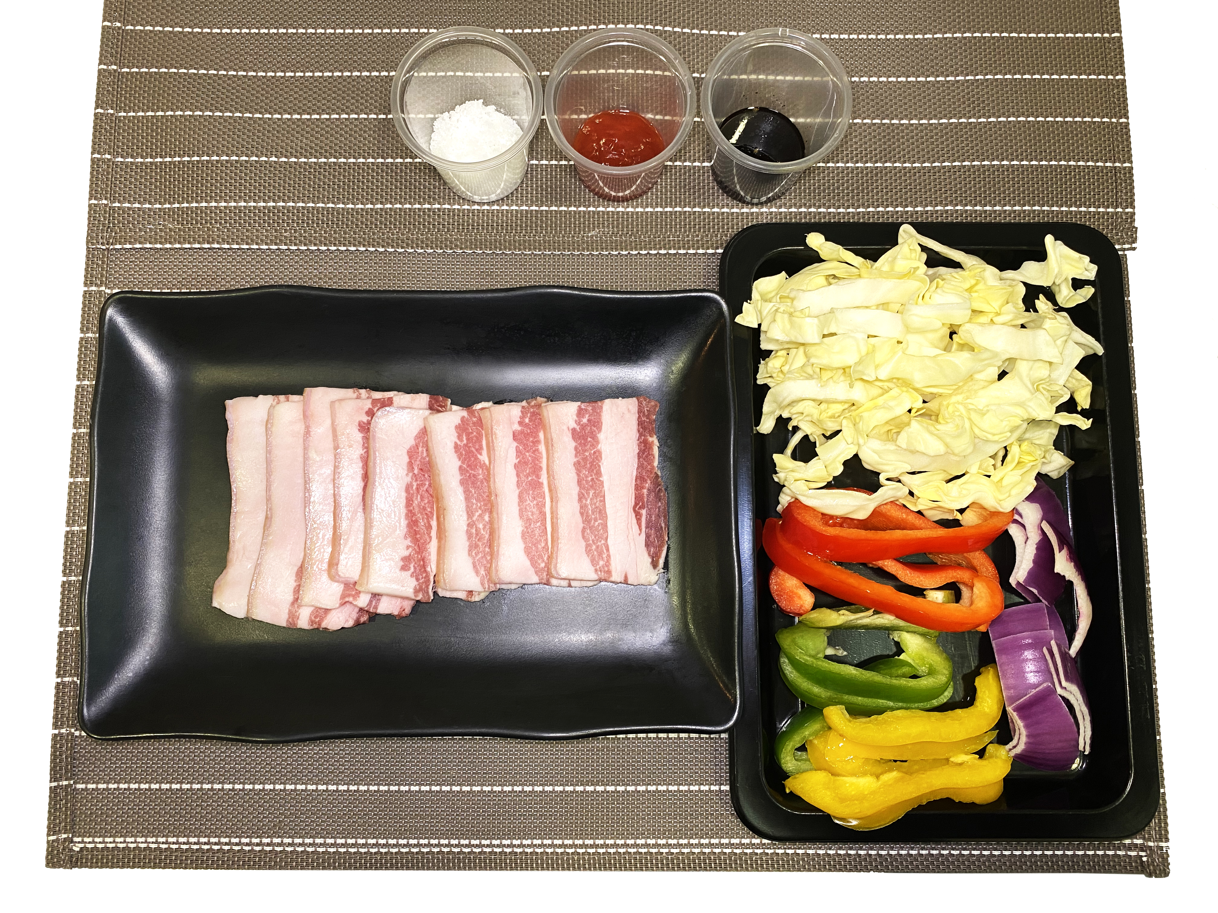 餸菜包：日式野菜醬汁豬腩片