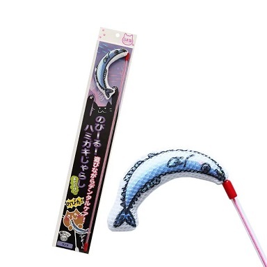 日本製造 貓壹Necoichi 潔齒逗貓棒 - 秋刀魚