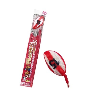 日本製造 貓壹Necoichi 潔齒逗貓棒 - 橄欖球