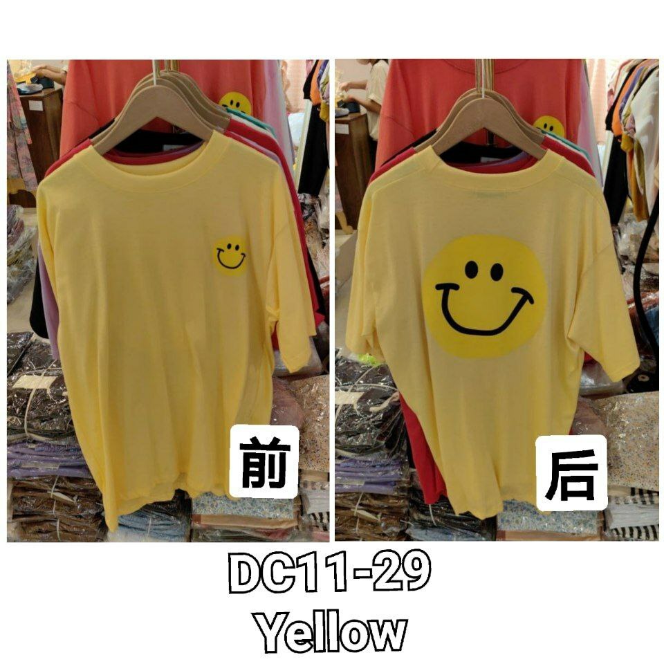 DC11 笑脸T-SHIRT (YELLOW)