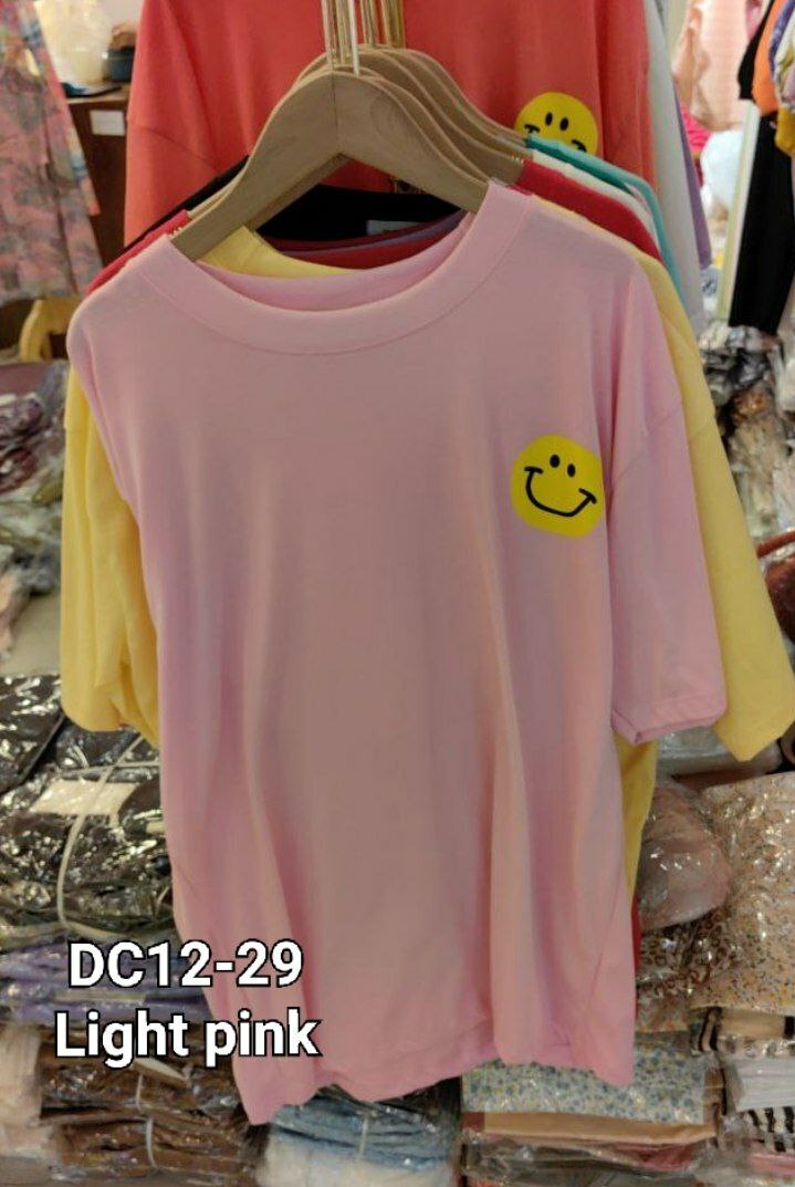 DC12 笑脸T-SHIRT (LIGHT PINK)