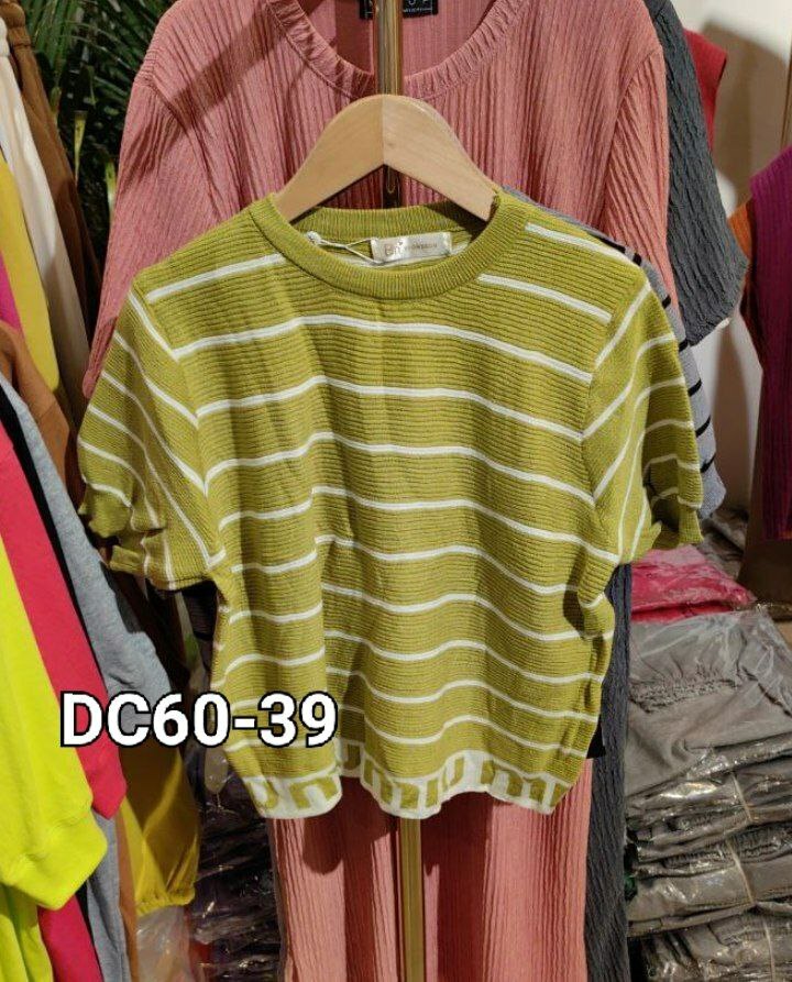 DC60 线条短袖上衣（YELLOW)