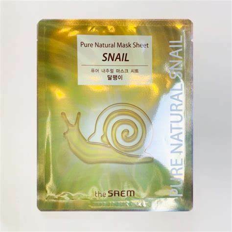 THE SAEM - Pure Natural Snail Mask Sheet 5pcs