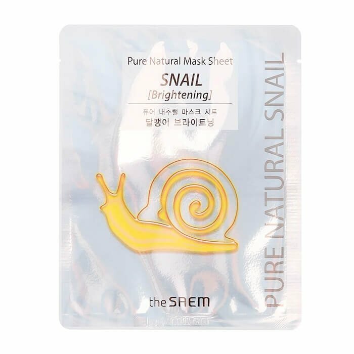 THE SAEM - Pure Natural Snail Mask Sheet 5pcs