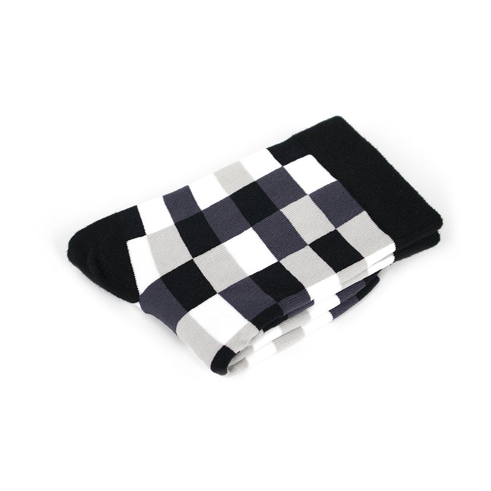 馬賽克磚・黑｜童襪