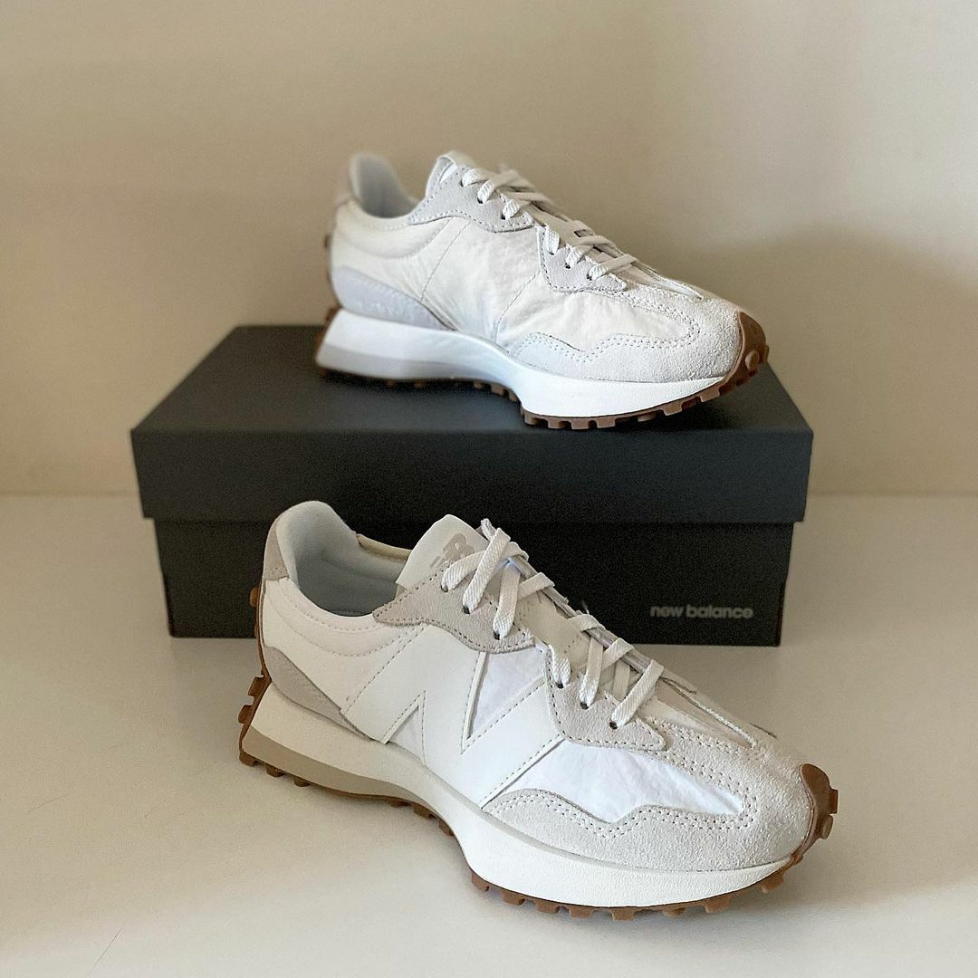 NEW BALANCE 327 NB 牛奶白 淡奶茶 焦糖底 女鞋 WS327TD / 現貨