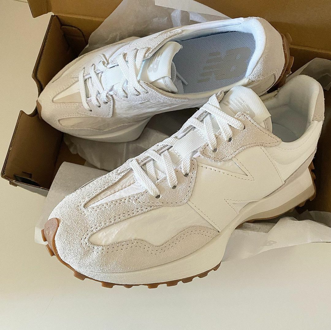NEW BALANCE 327 NB 牛奶白 淡奶茶 焦糖底 女鞋 WS327TD / 現貨