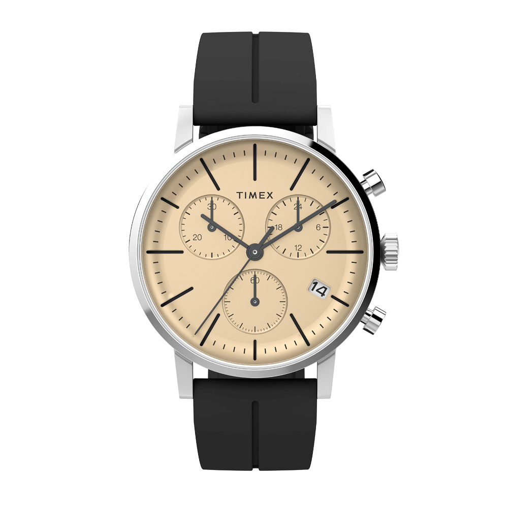 TIMEX Midtown Chronograph 40mm Rubber Strap TW2V70500