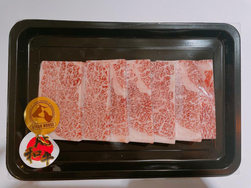 日本鹿兒島A5和牛 牛後腰 燒肉片 約200g