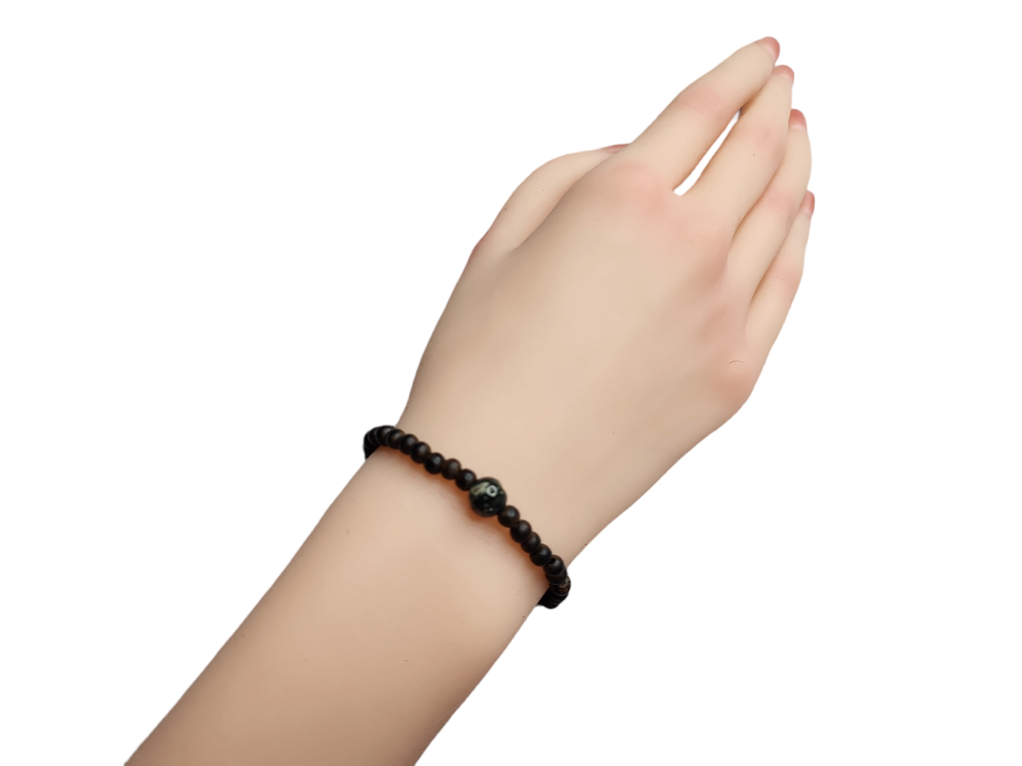 A45 海洋碧玉 沉香手串 4mm+