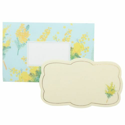 含羞草 燙金小卡信封組｜日本井上繪理子