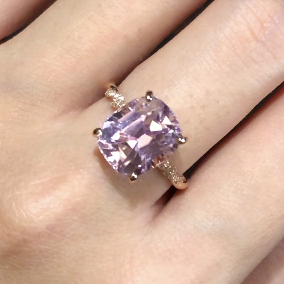 紫鋰輝石戒指