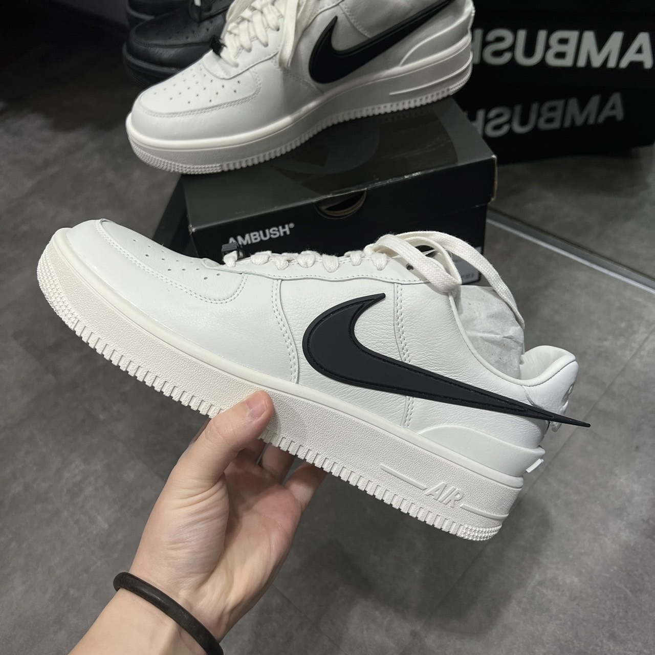 AMBUSH x NIKE AIR FORCE 1 LOW 聯名款 大勾 白色 DV3464-002