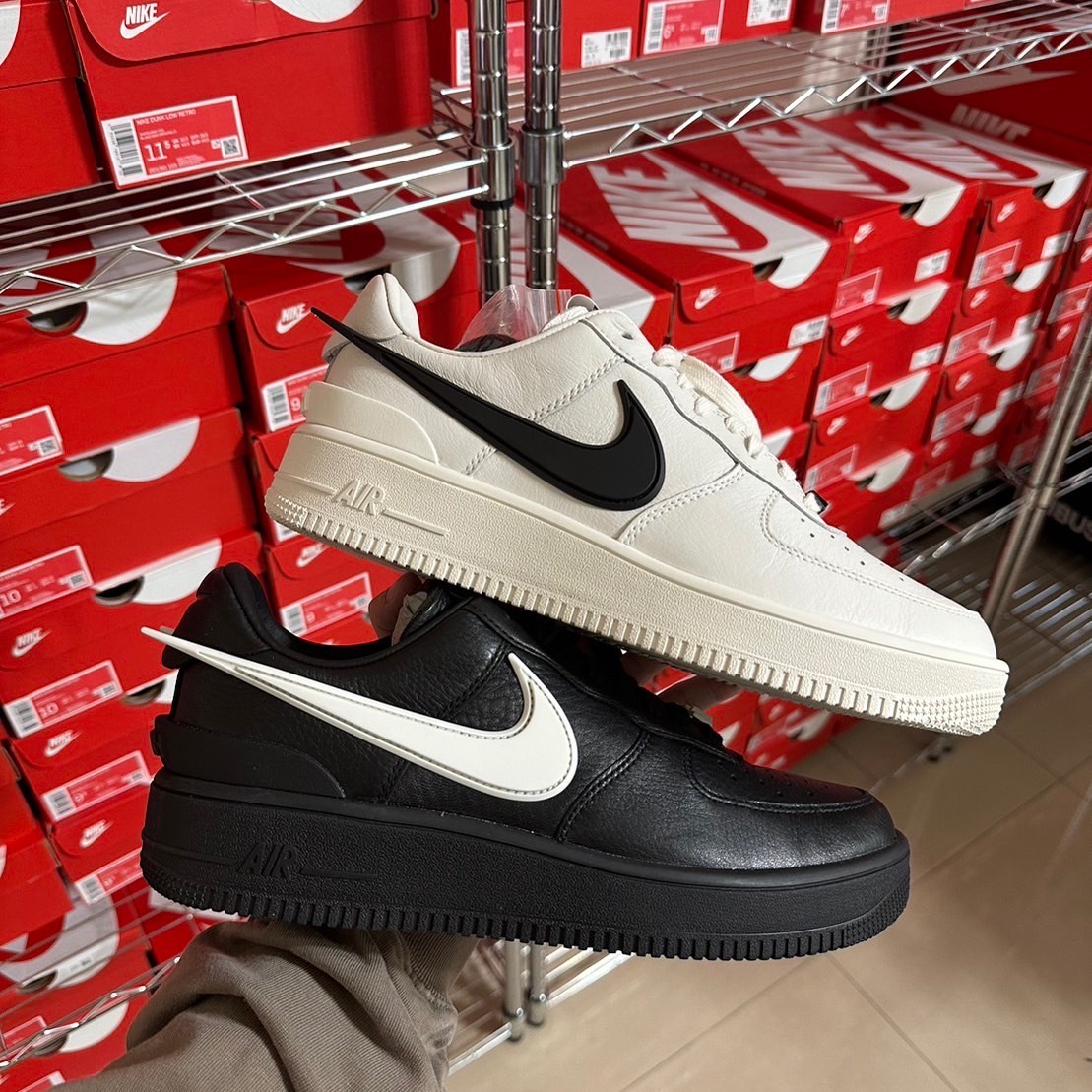 AMBUSH x NIKE AIR FORCE 1 LOW 聯名款 大勾 白色 DV3464-002