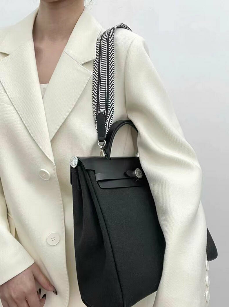 H家herbag短肩帶改造替換腋下帆布包包寬包帶