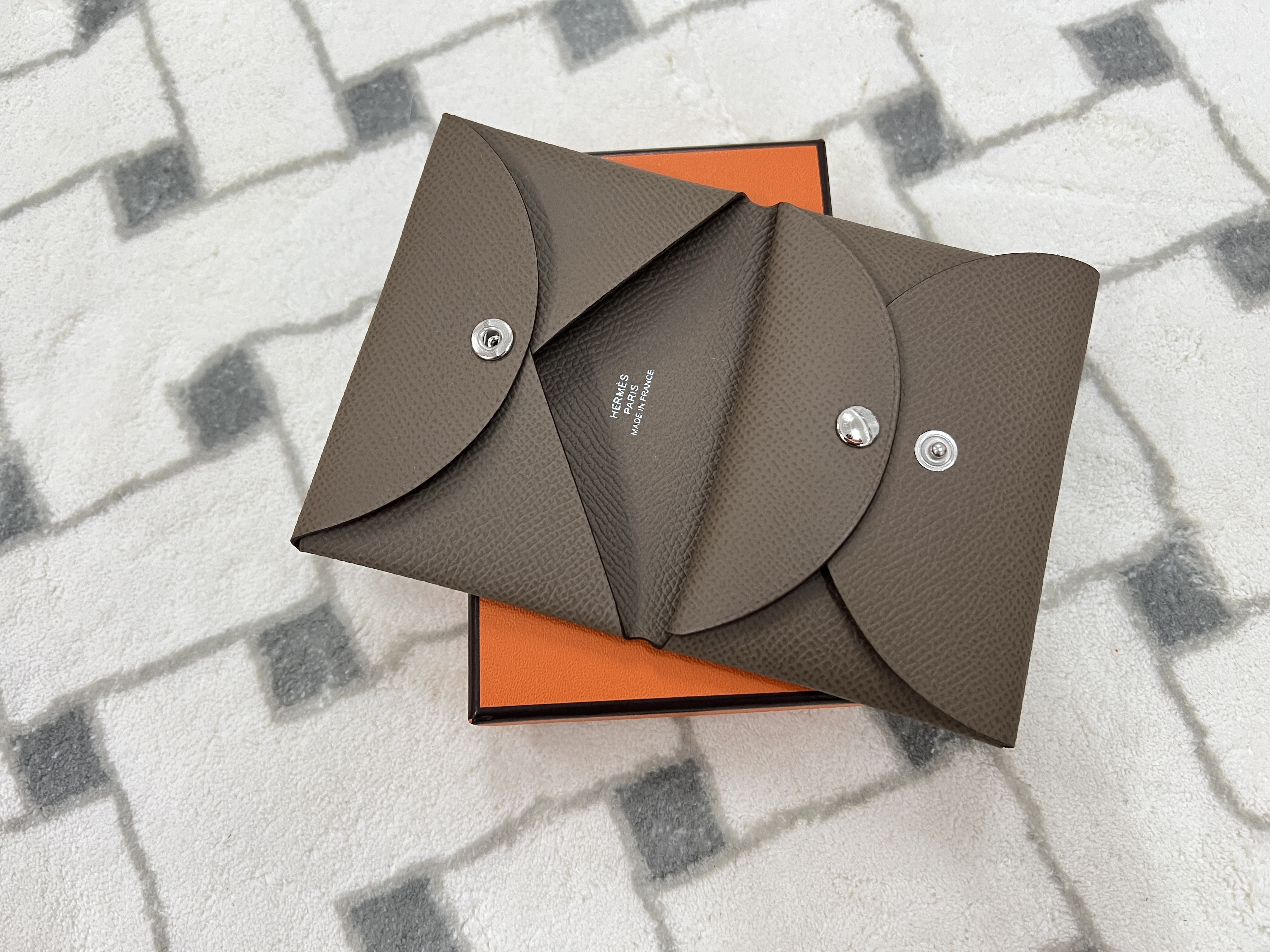 Hermes Calvi duo 大象灰