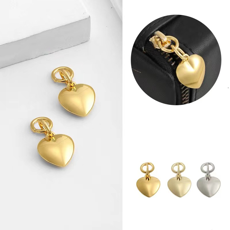 包包diy拉鍊頭配件 可拆卸吊墜金屬拉鍊順滑銀色拉頭