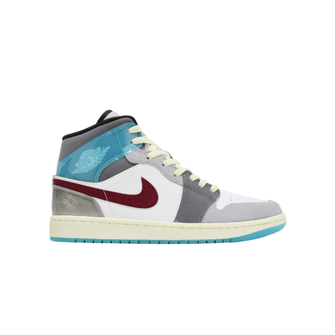 [In-Stock] Air Jordan 1 Mid SE Beige Blue Red (M) FB1870-161