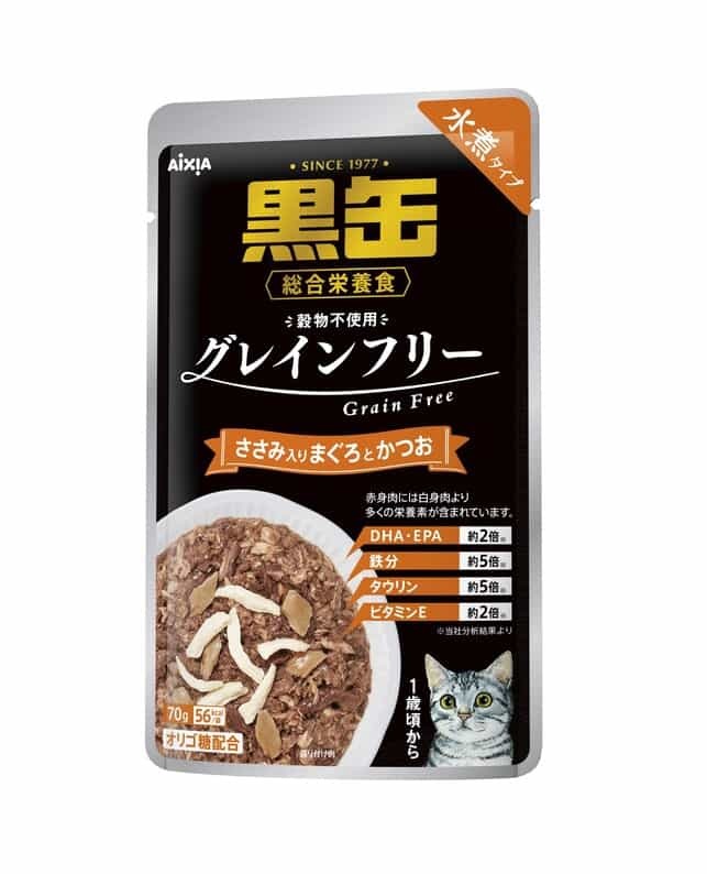 黑罐-無穀物水煮包 雞肉 金槍魚 鰹魚 70g, BP-51 [原盒12包]