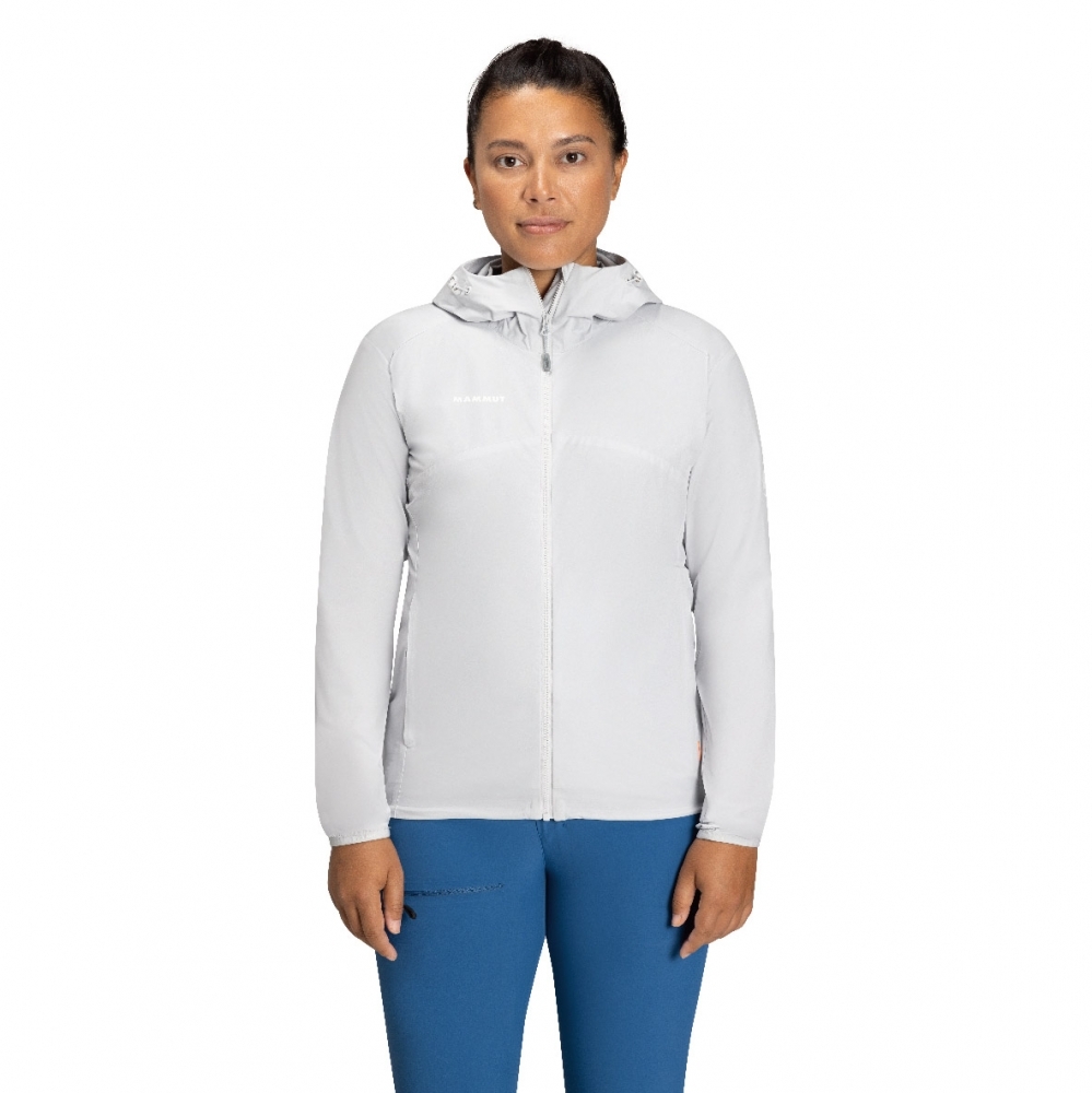 Mammut】女款GRANITE SO Hooded Jacket AF 軟殼風衣- 鉑金灰