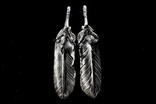 Life系列 純銀為鷹爪羽毛大碼