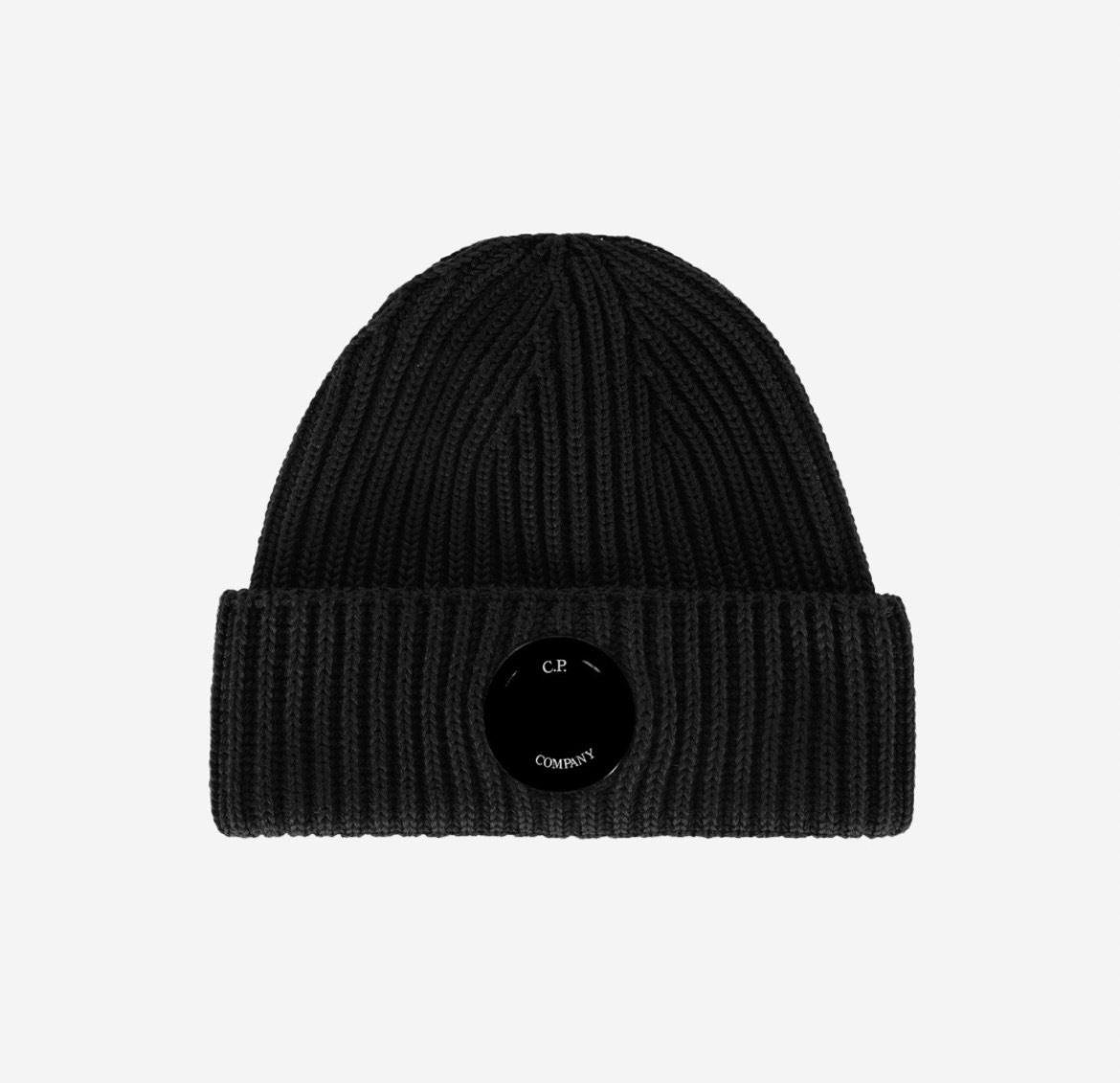 C.P. Company Extra Fine Merino Wool 毛帽 黑 13CMAC272A005509A999