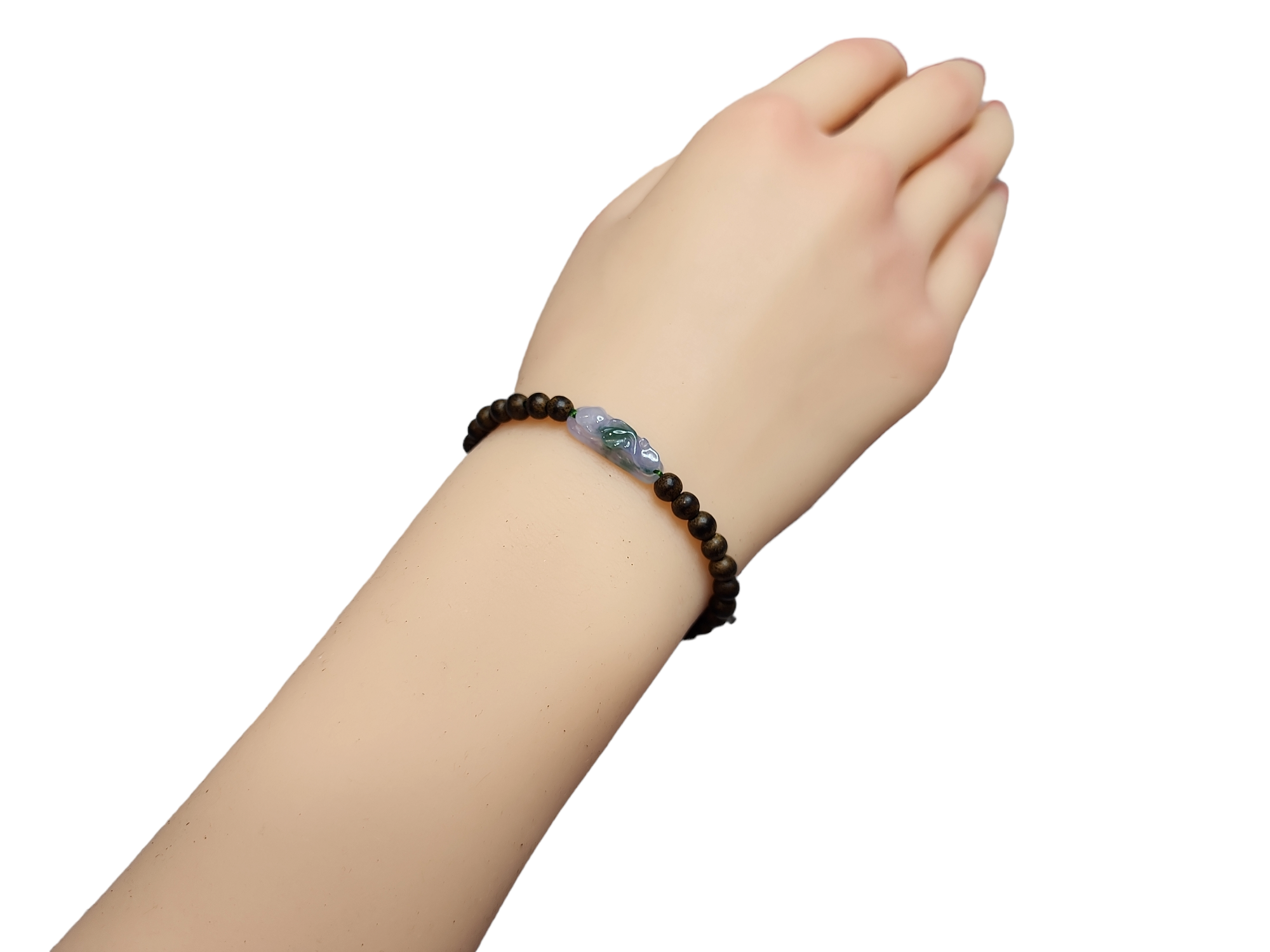 MM3 紫翡翠飄花 沉香手串 4mm+