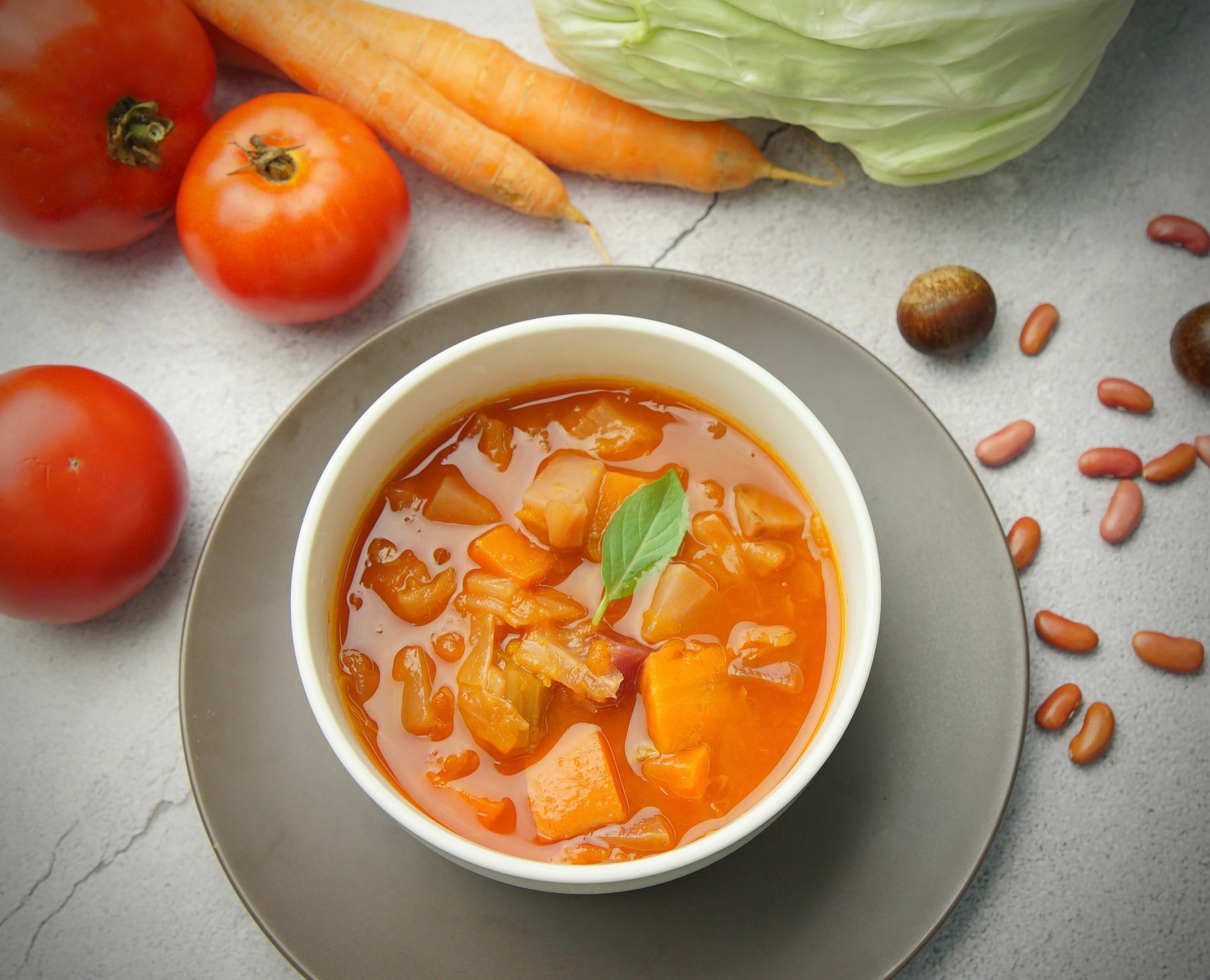 三點水料理｜【期間限定】本地蕃茄田園蔬菜湯（純素）｜香港製造