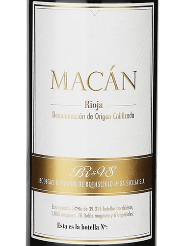 Benjamin Rothschild & Vega Sicilia Macan 2018 (RP94)