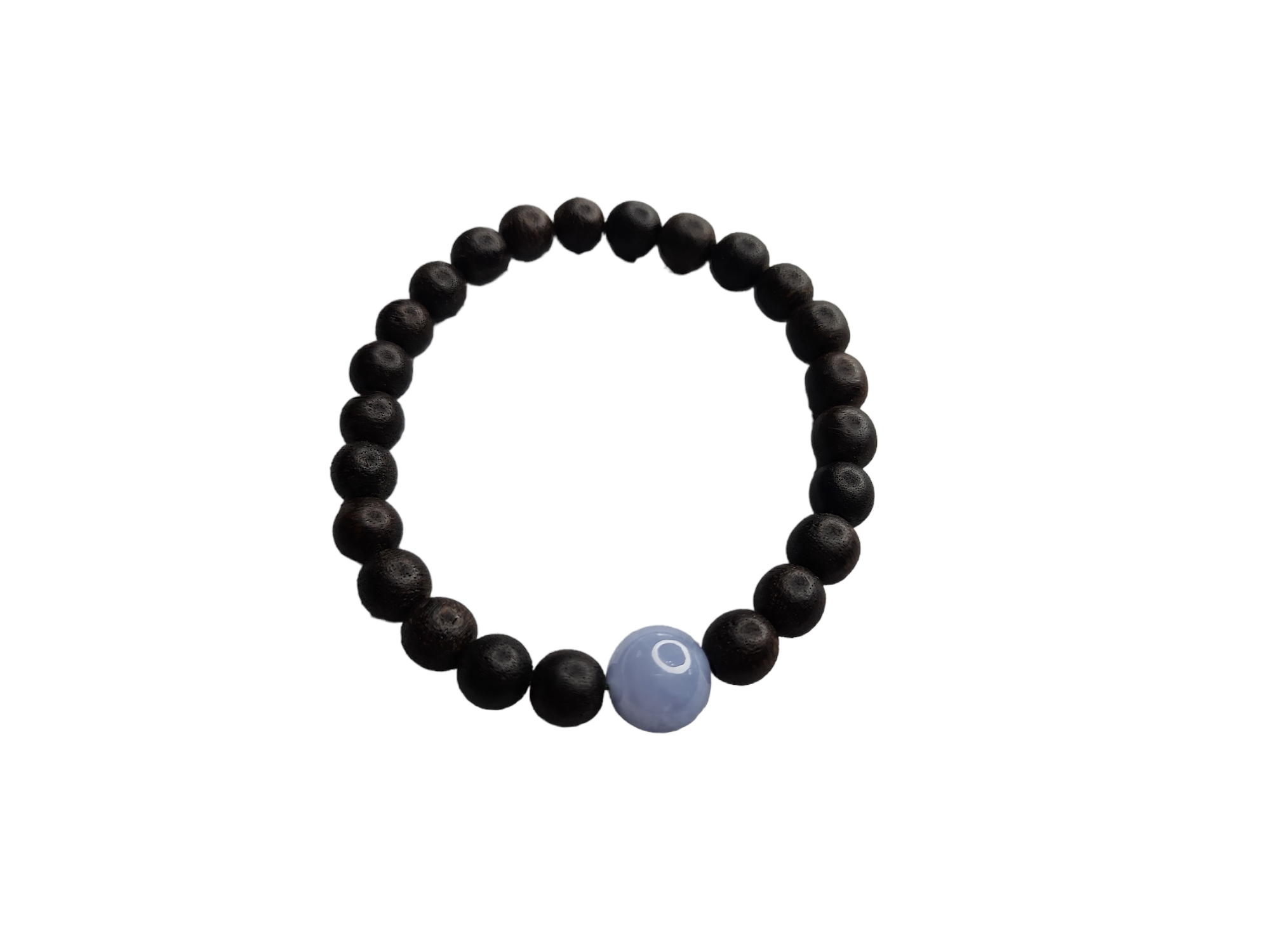 AA11 紫翡翠圓珠 沉香收藏級手串 7mm+