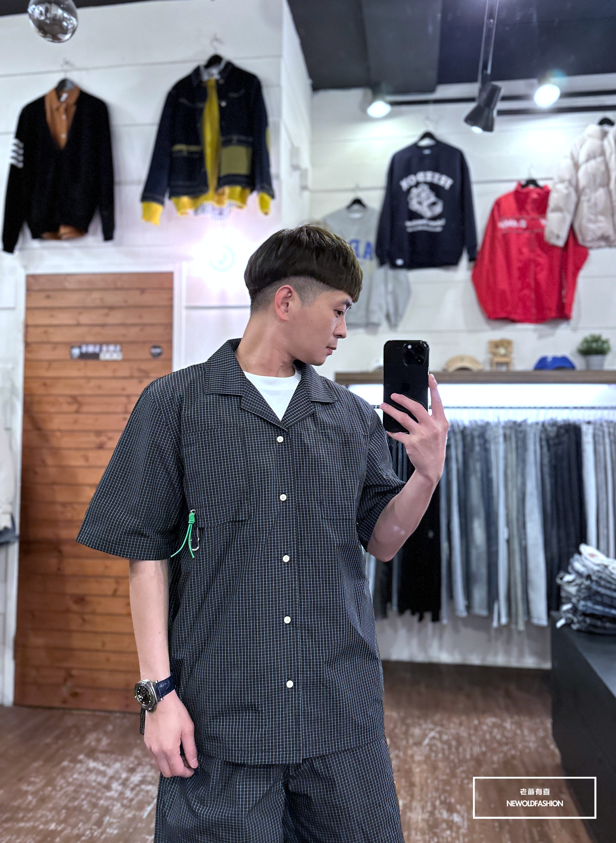 『新品上市』重磅超挺細條方格紋襯衫(NOF23039060)