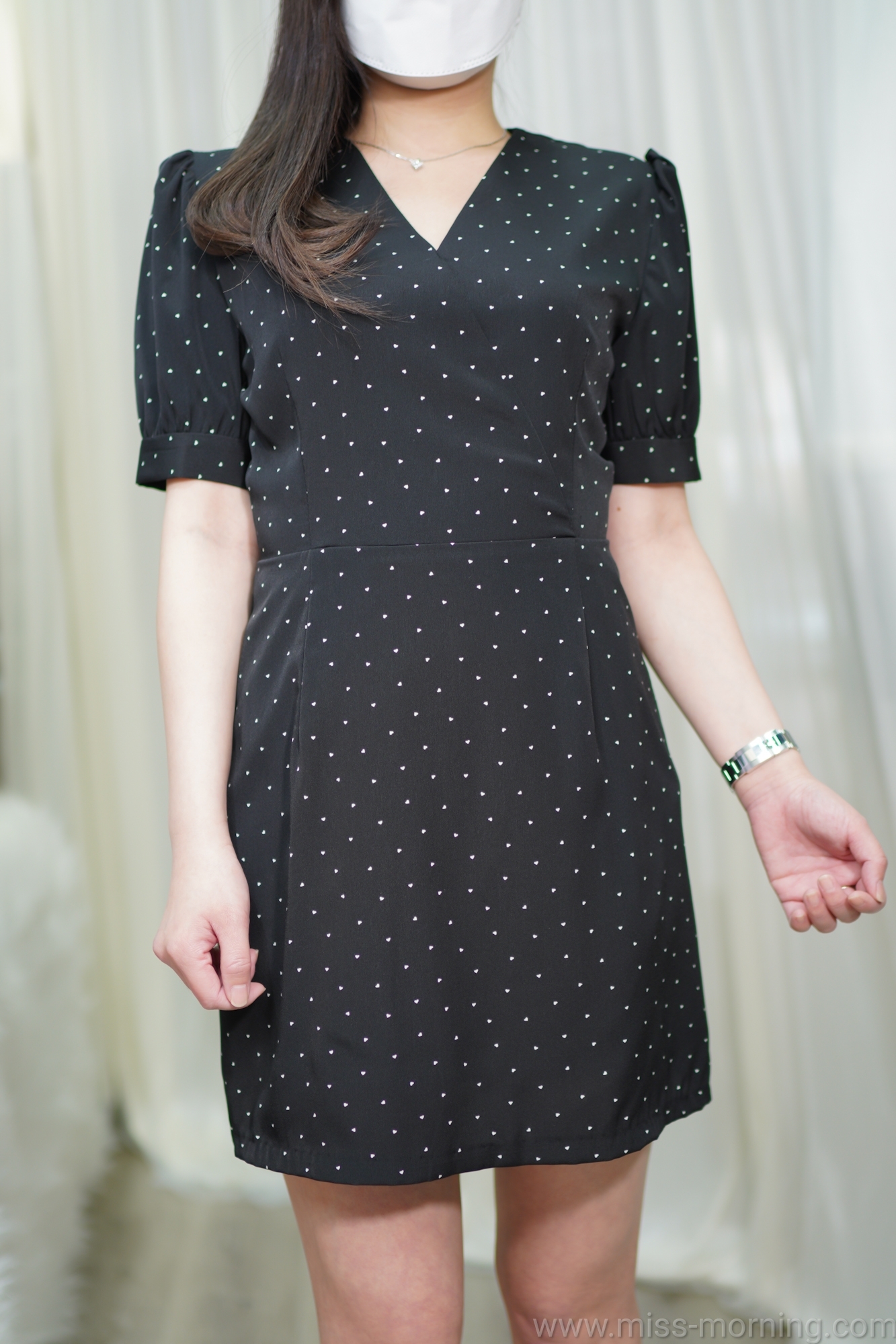 心心圖案款連身裙(66440)