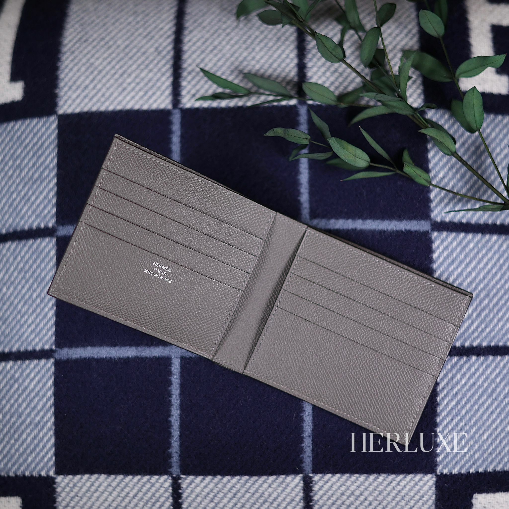 Citizen twill compact wallet 0L gris meyer