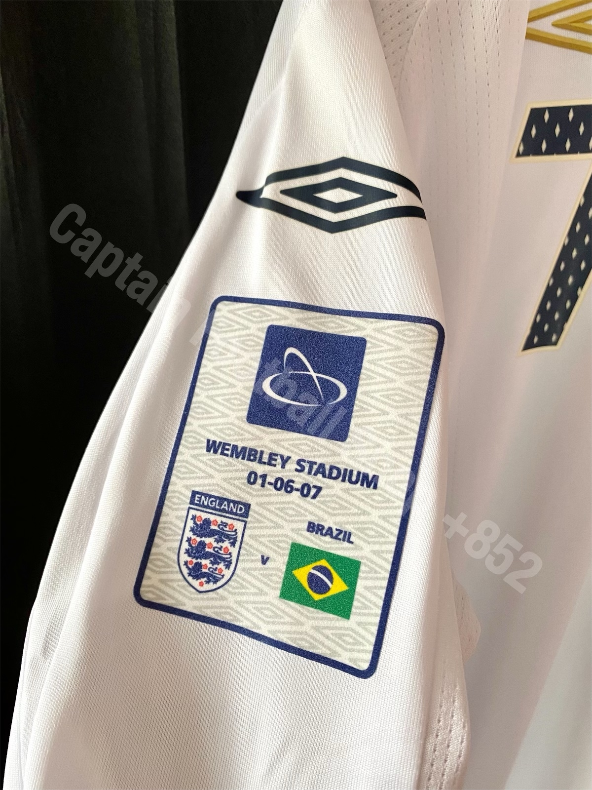 England 2006-2007 Umbro Special Home L/S Shirt BECKHAM