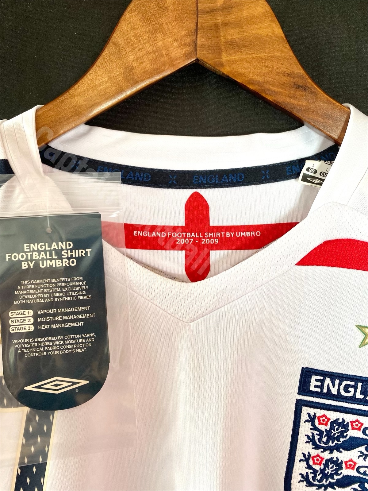 England 2006-2007 Umbro Special Home L/S Shirt BECKHAM