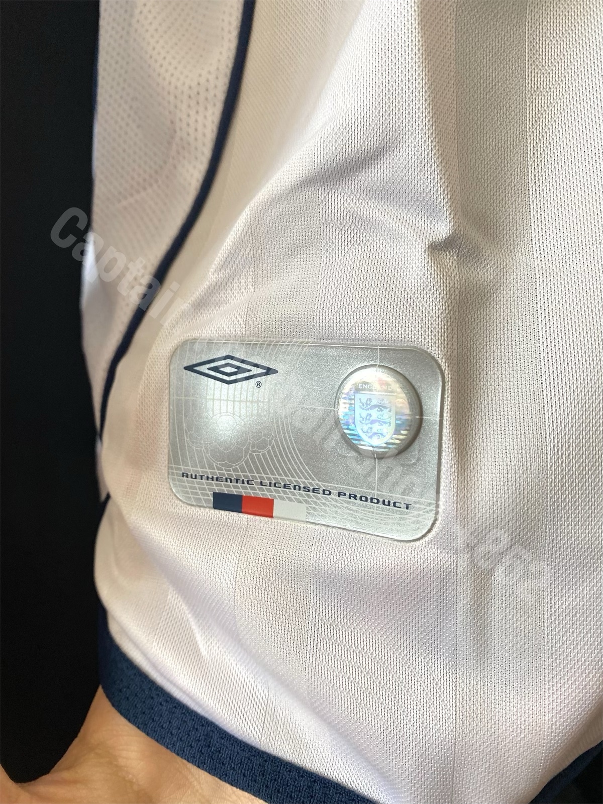 England 2002 FIFA World Cup Umbro Home L/S Shirt BECKHA