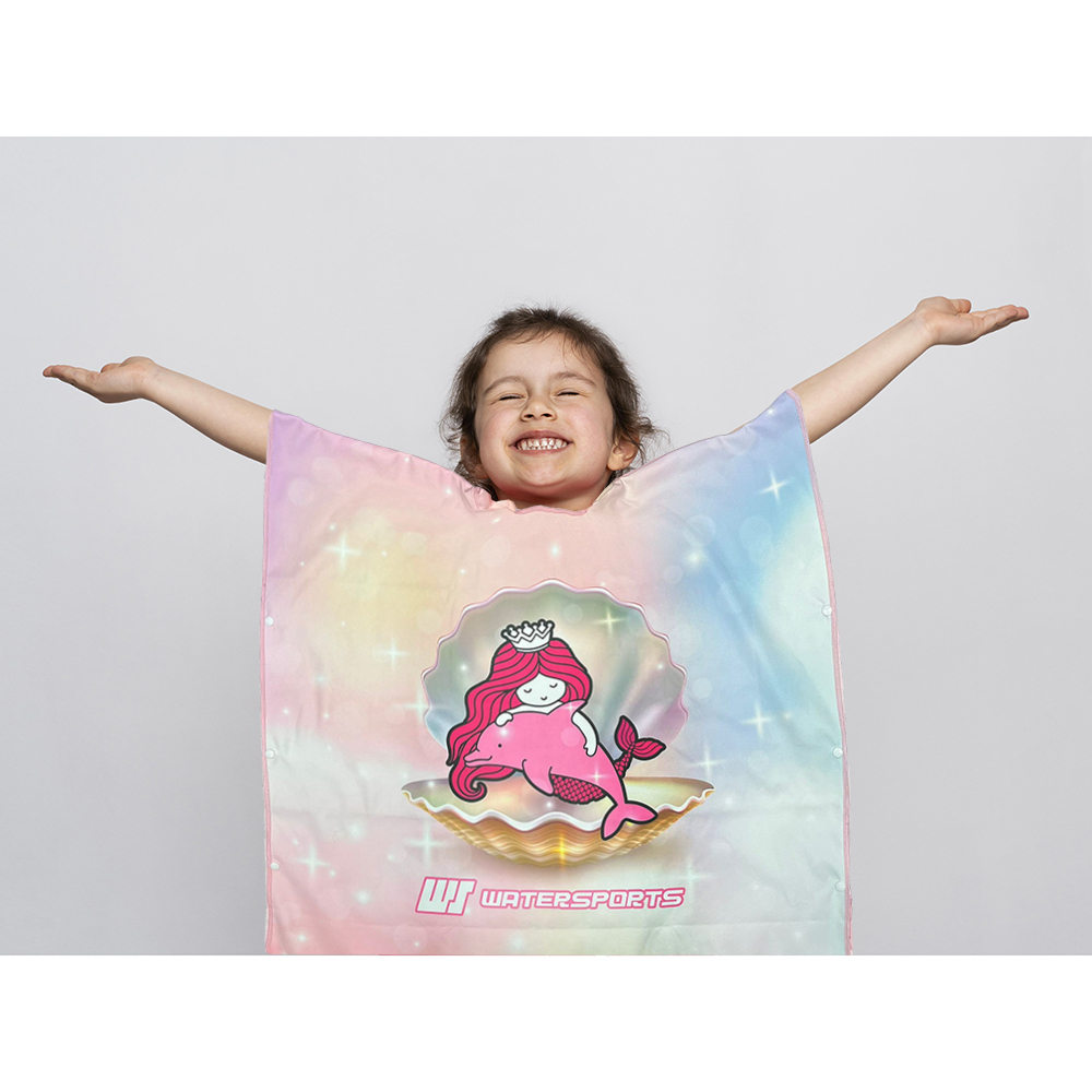 角色造型連帽斗蓬 - 粉紅