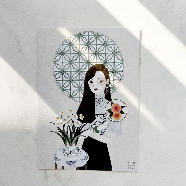 鳥控 bird cone｜明信片｜水仙