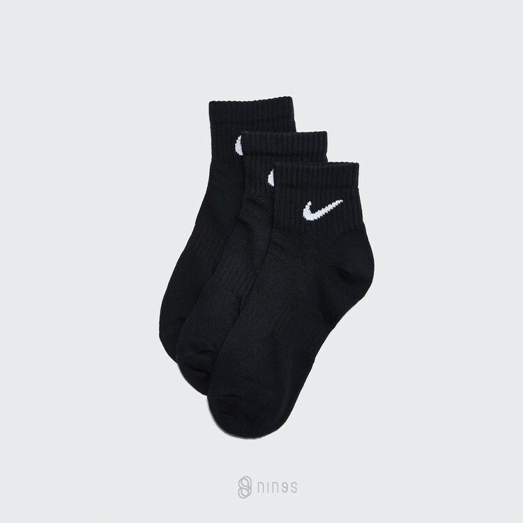 【現貨】NIKE EVERYDAY LTWT ANKLE 3PR SOCKS 黑色襪子踝襪