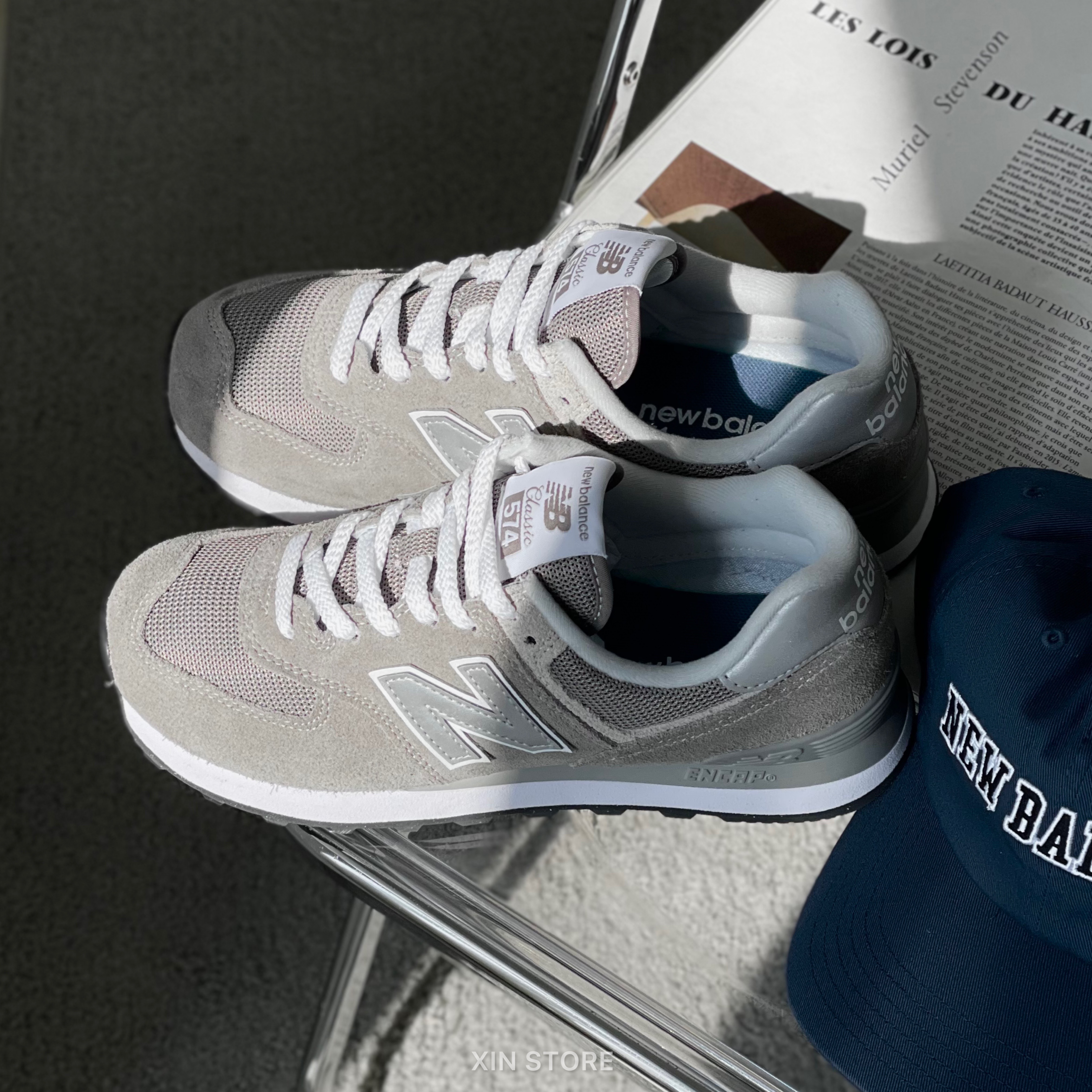 【現貨】New Balance NB 574 復古 慢跑鞋 休閒鞋 麂皮 情侶款 反光 元祖灰