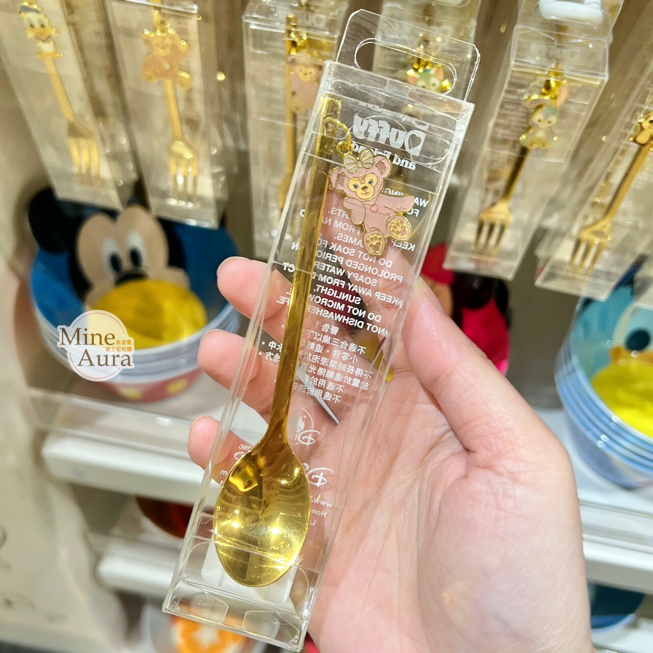 雪莉玫 ShellieMay 金屬墜飾 餐具 叉子/湯匙 -香港迪士尼樂園