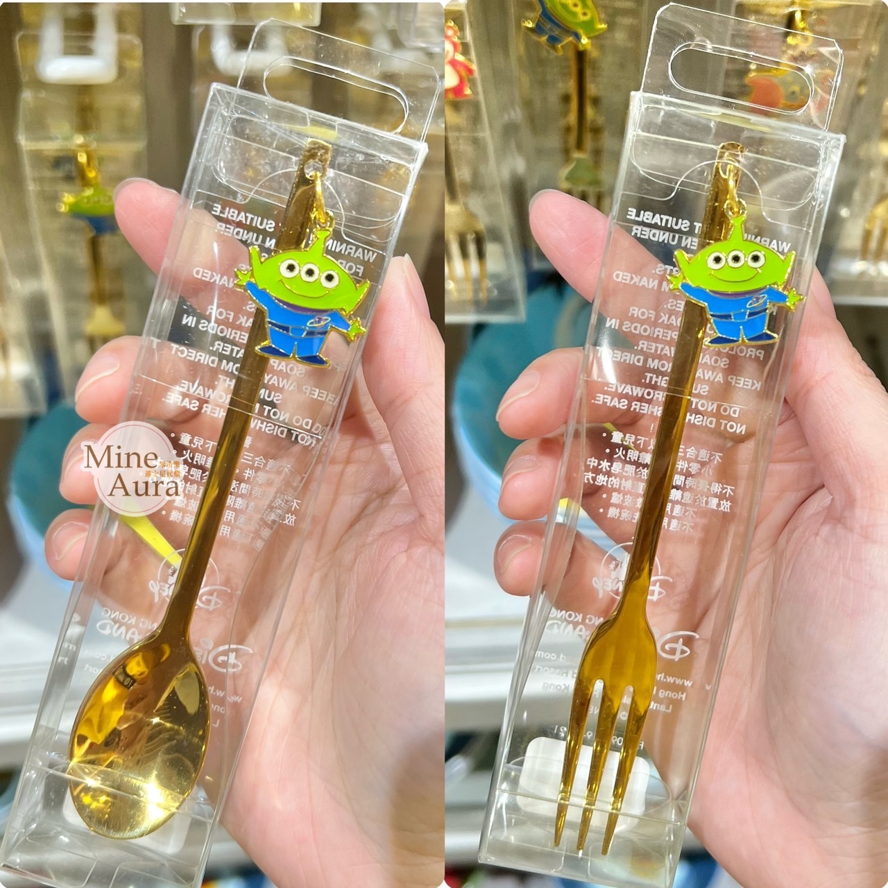 三眼怪 Alien 金屬墜飾 餐具 叉子/湯匙 玩具總動員 Toy Story -香港迪士尼樂園
