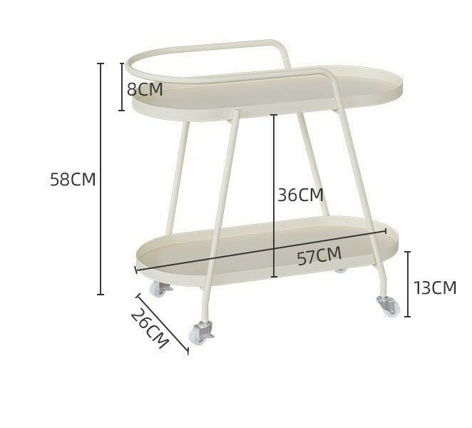 《1770》高質感奶油風可移動小邊桌