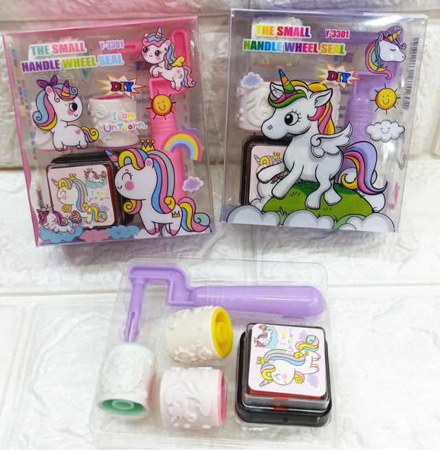 清货 滚轮印章印泥套装